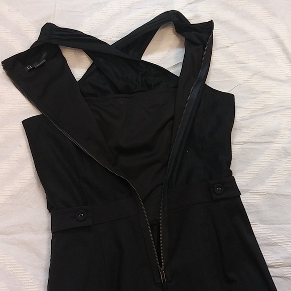 Armani Exchange Black Criss-Cross Mini Dress - Picture 11 of 13